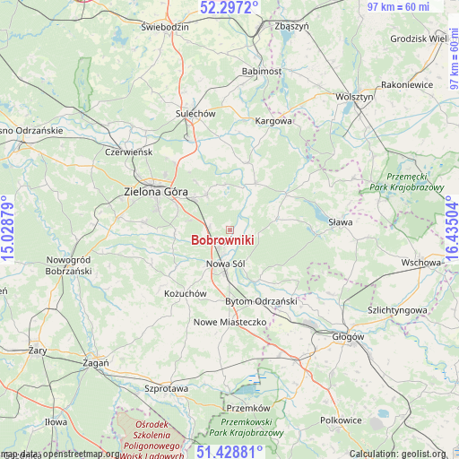 Bobrowniki on map