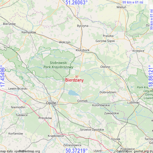 Bierdzany on map