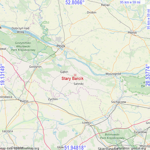 Stary Barcik on map