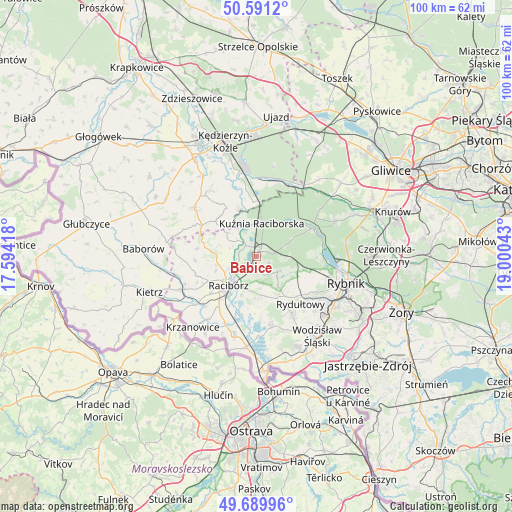 Babice on map