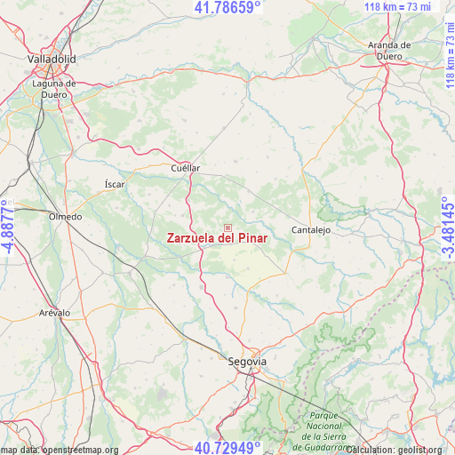 Zarzuela del Pinar on map