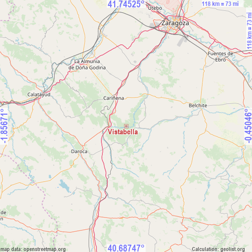 Vistabella on map