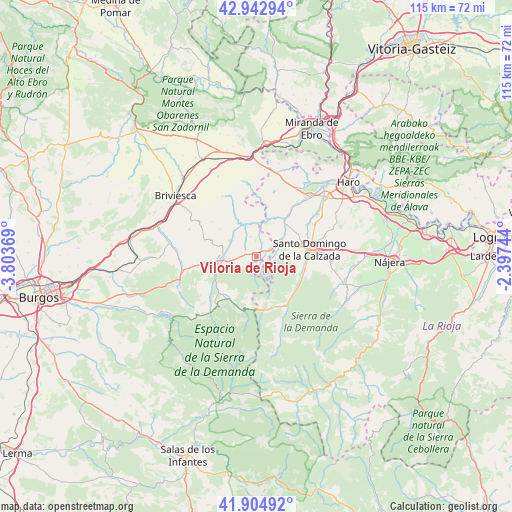 Viloria de Rioja on map
