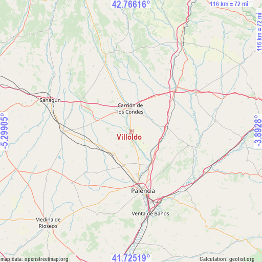 Villoldo on map