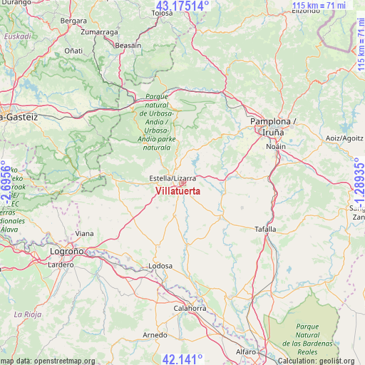 Villatuerta on map