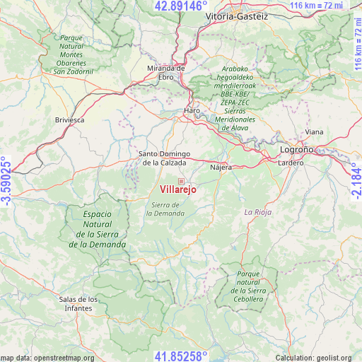 Villarejo on map