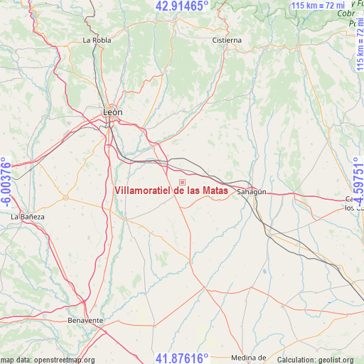 Villamoratiel de las Matas on map