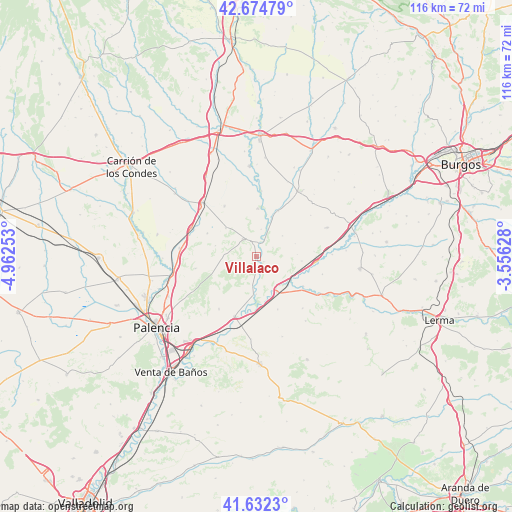 Villalaco on map