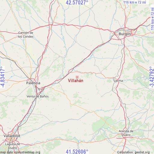 Villahán on map