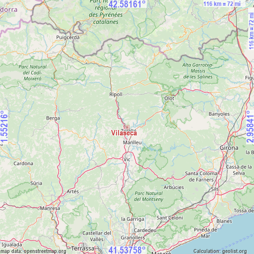 Vilaseca on map
