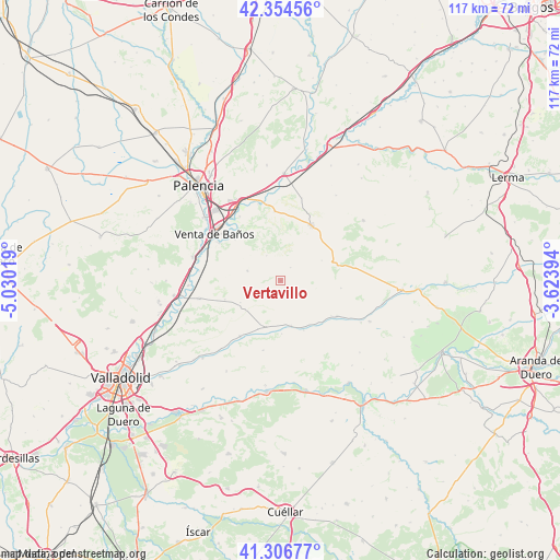 Vertavillo on map