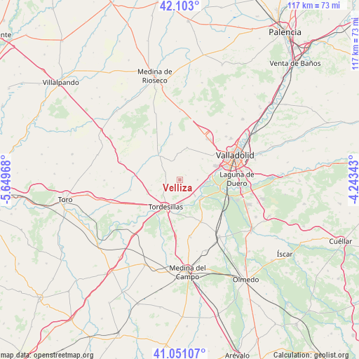 Velliza on map