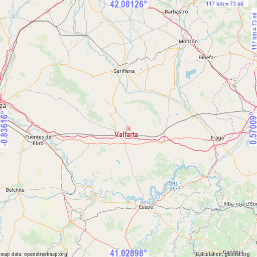 Valfarta on map