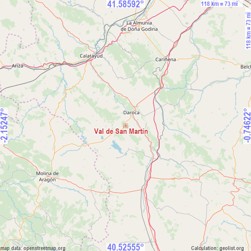 Val de San Martín on map