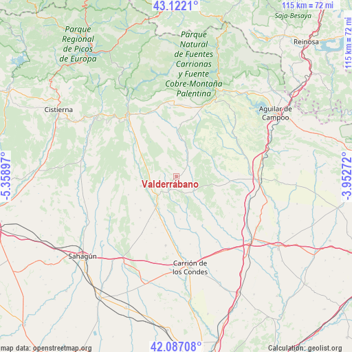 Valderrábano on map