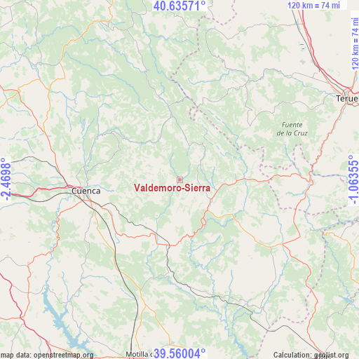 Valdemoro-Sierra on map