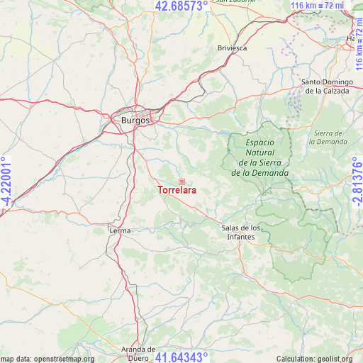 Torrelara on map
