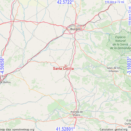 Santa Cecilia on map