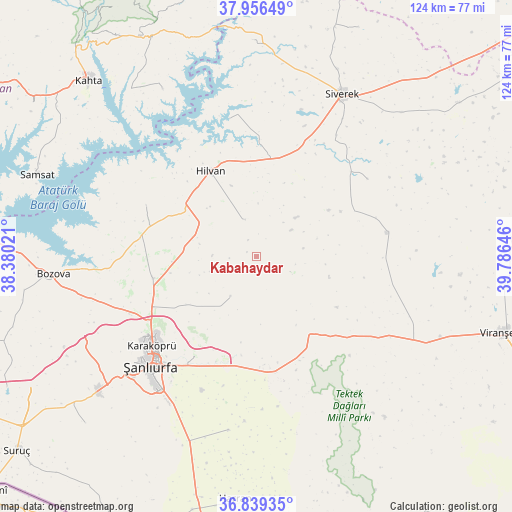 Kabahaydar on map