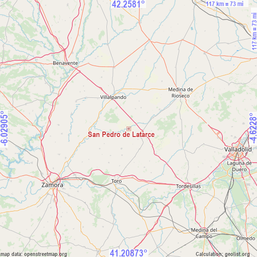 San Pedro de Latarce on map