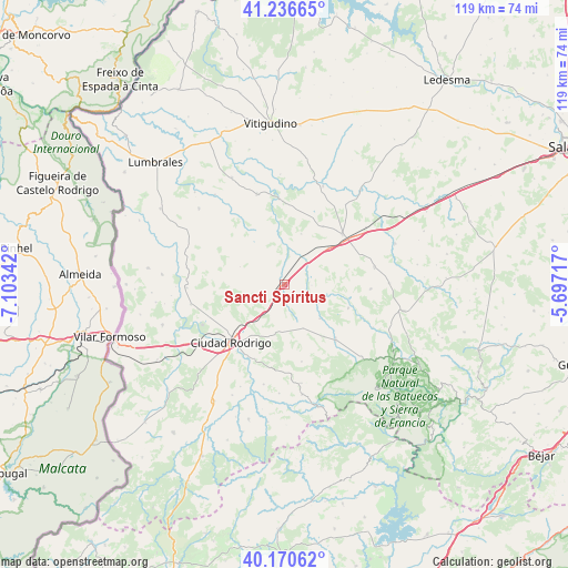 Sancti Spíritus on map