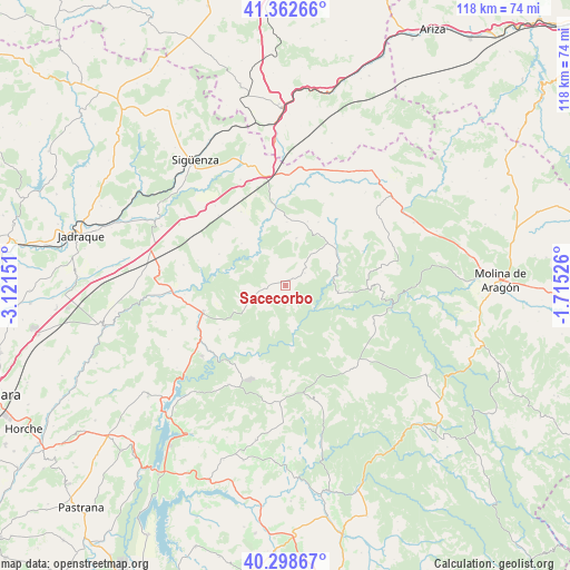 Sacecorbo on map
