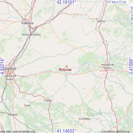 Roturas on map