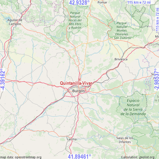 Quintanilla-Vivar on map