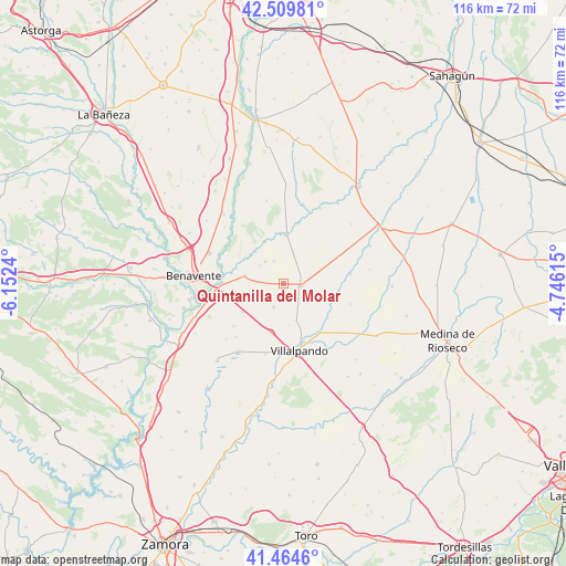 Quintanilla del Molar on map