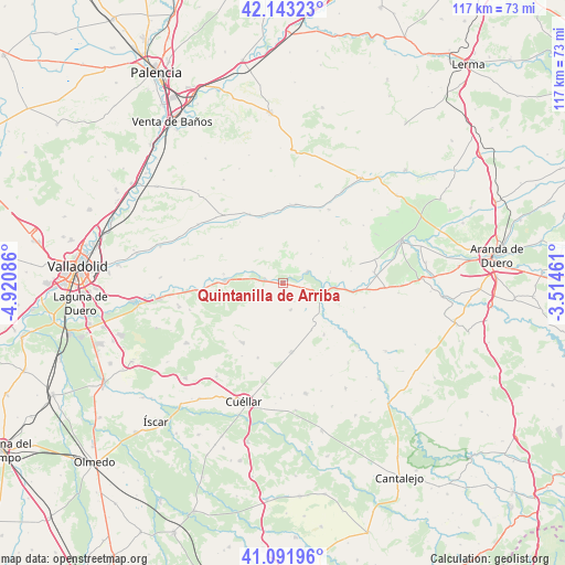 Quintanilla de Arriba on map