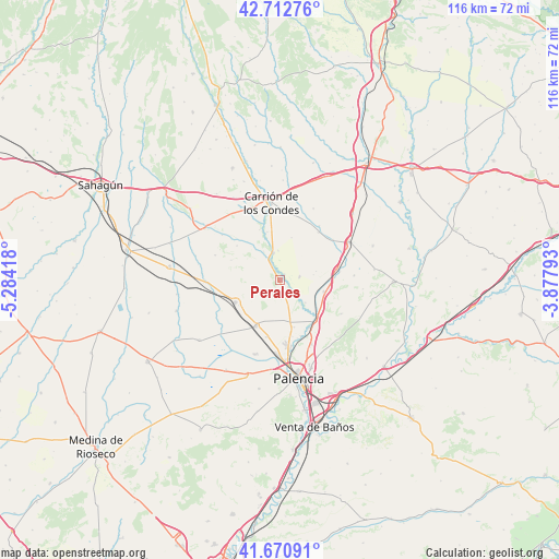 Perales on map