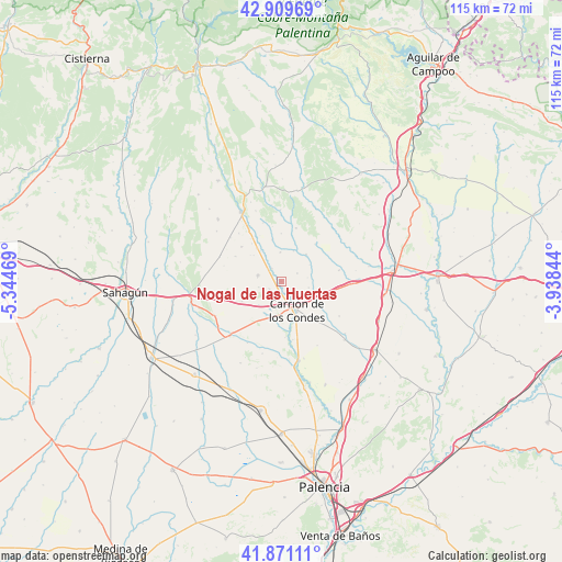 Nogal de las Huertas on map