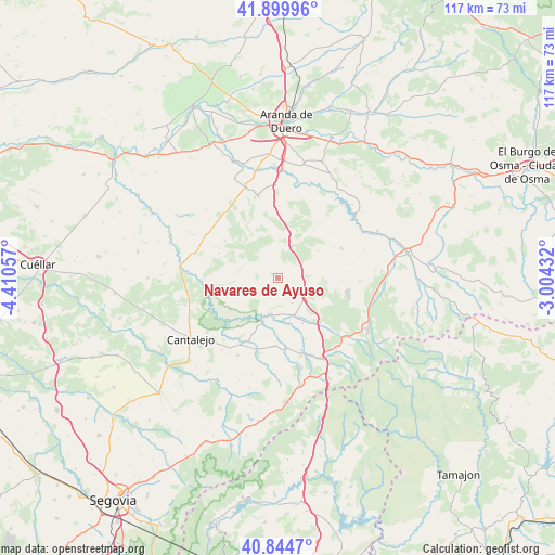 Navares de Ayuso on map