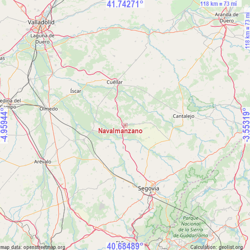 Navalmanzano on map