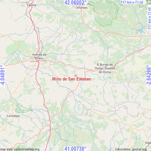 Miño de San Esteban on map