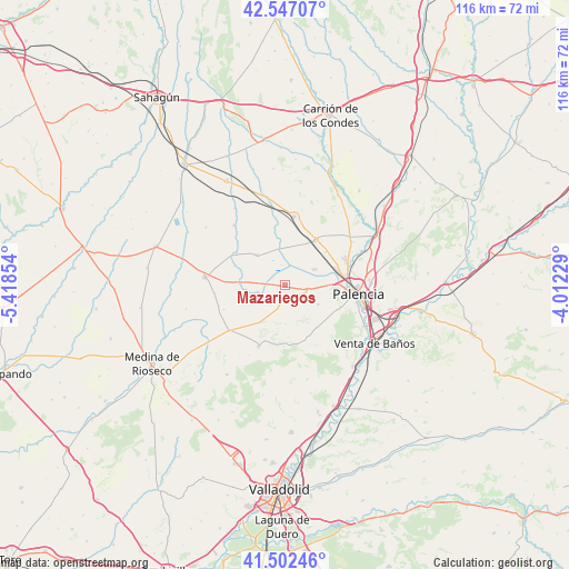 Mazariegos on map