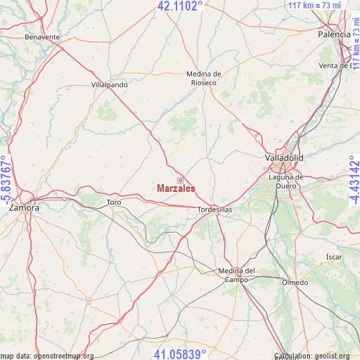 Marzales on map