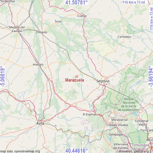 Marazuela on map