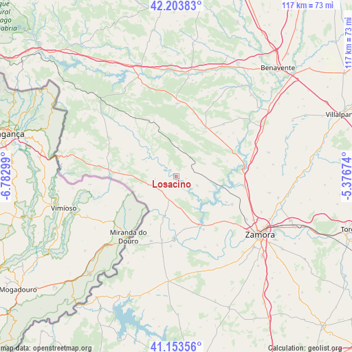Losacino on map