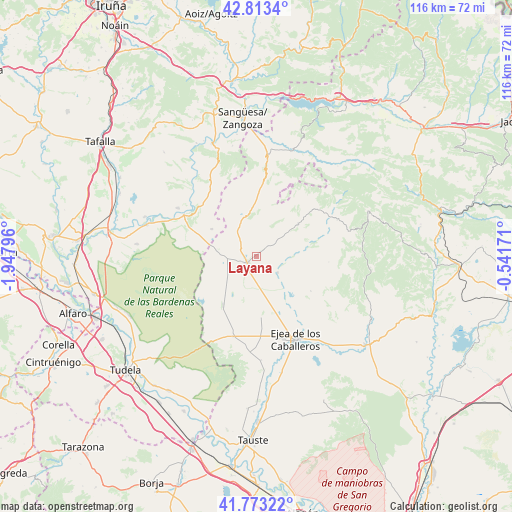 Layana on map