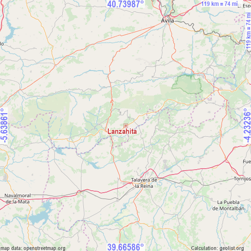 Lanzahita on map
