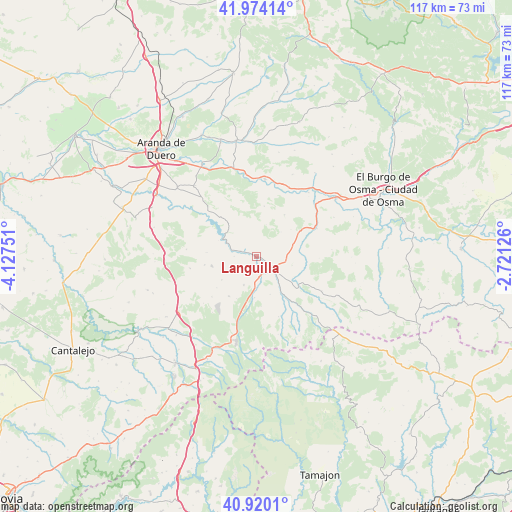 Languilla on map