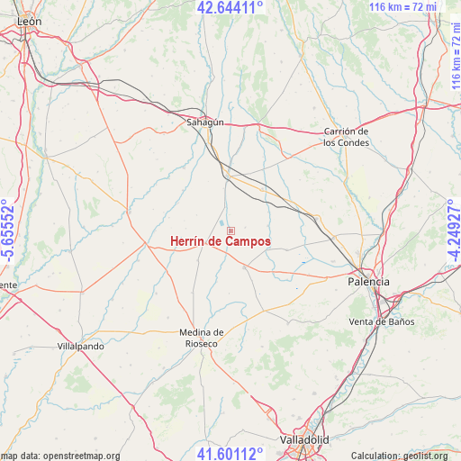 Herrín de Campos on map