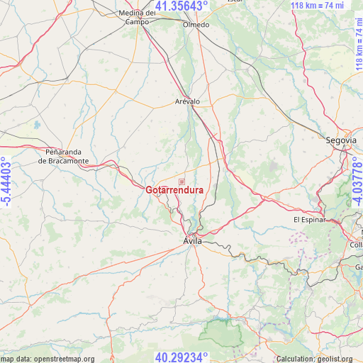 Gotarrendura on map