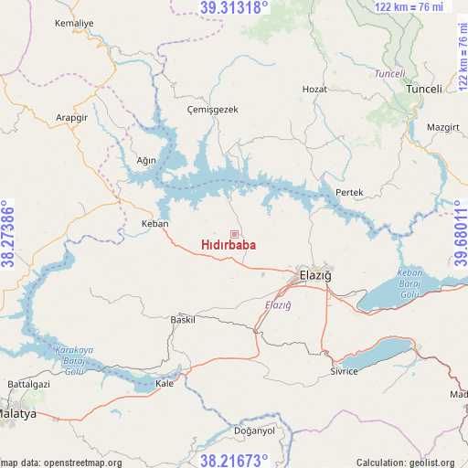 Hıdırbaba on map