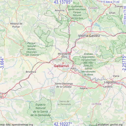 Galbárruli on map