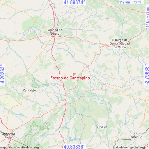 Fresno de Cantespino on map