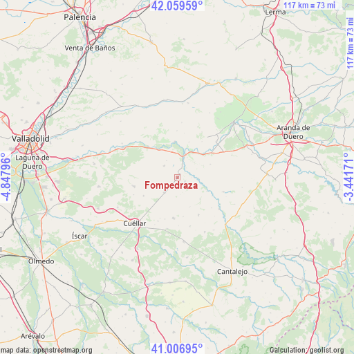 Fompedraza on map