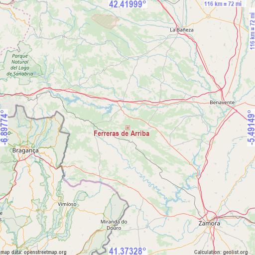 Ferreras de Arriba on map