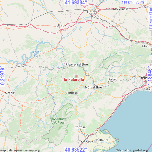 la Fatarella on map